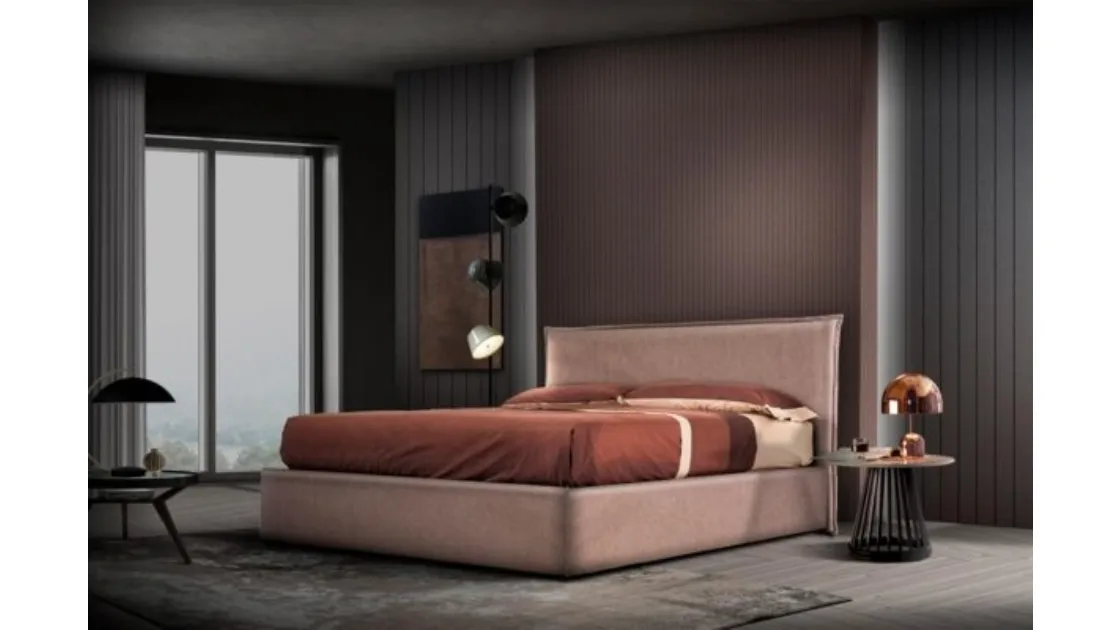 Letto in tessuto Chanel di Gamma Salotti