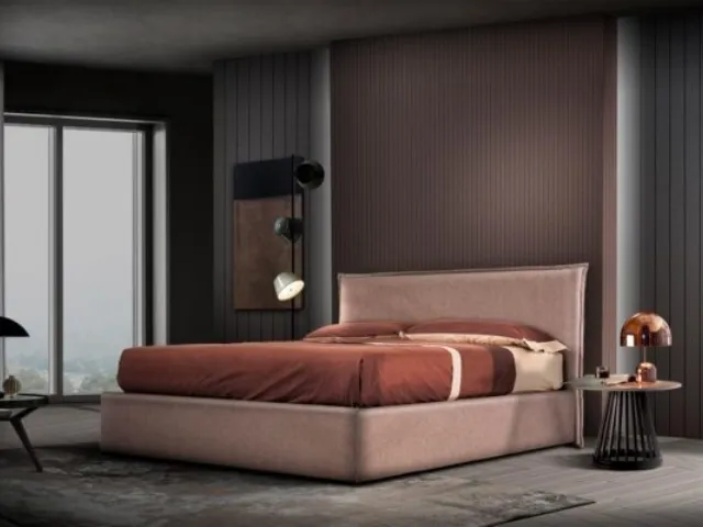 Letto in tessuto Chanel di Gamma Salotti