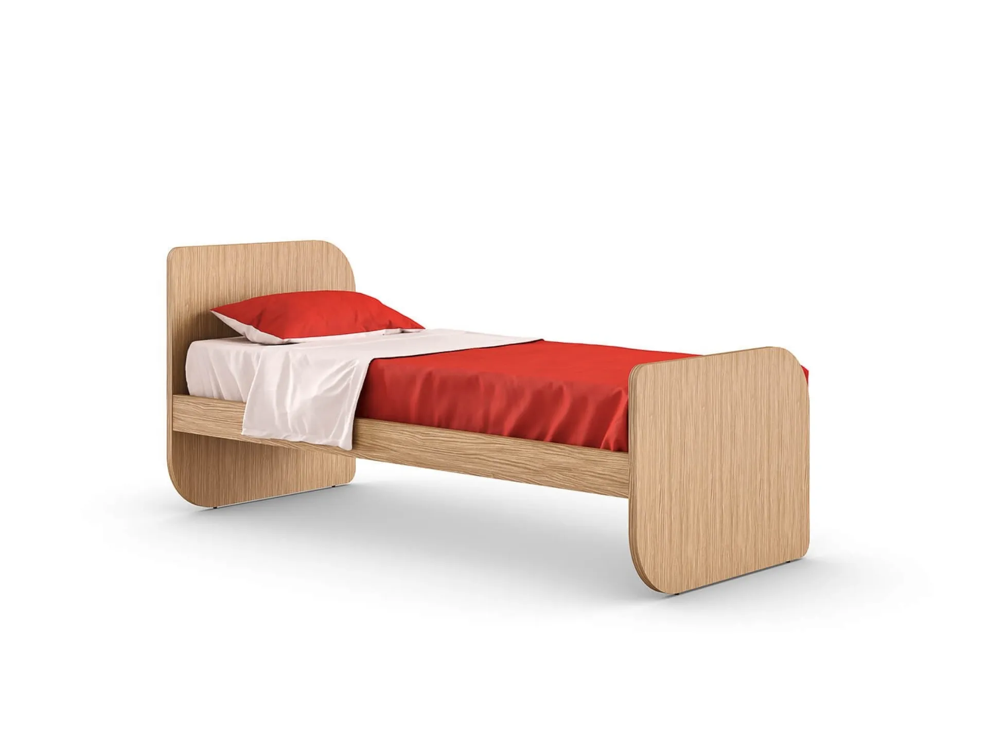 Letto singolo in legno per bambini Mino